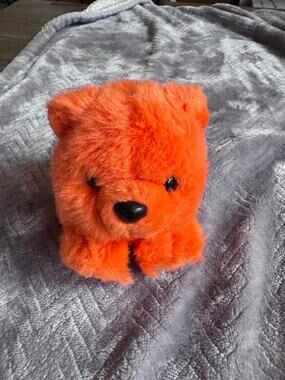 Mango the orange bear vintage Puffkins by Swibco super cute